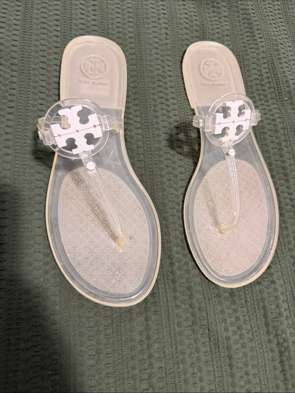 Tory Burch Clear Jelly Miller Thong Sandals - Transparent